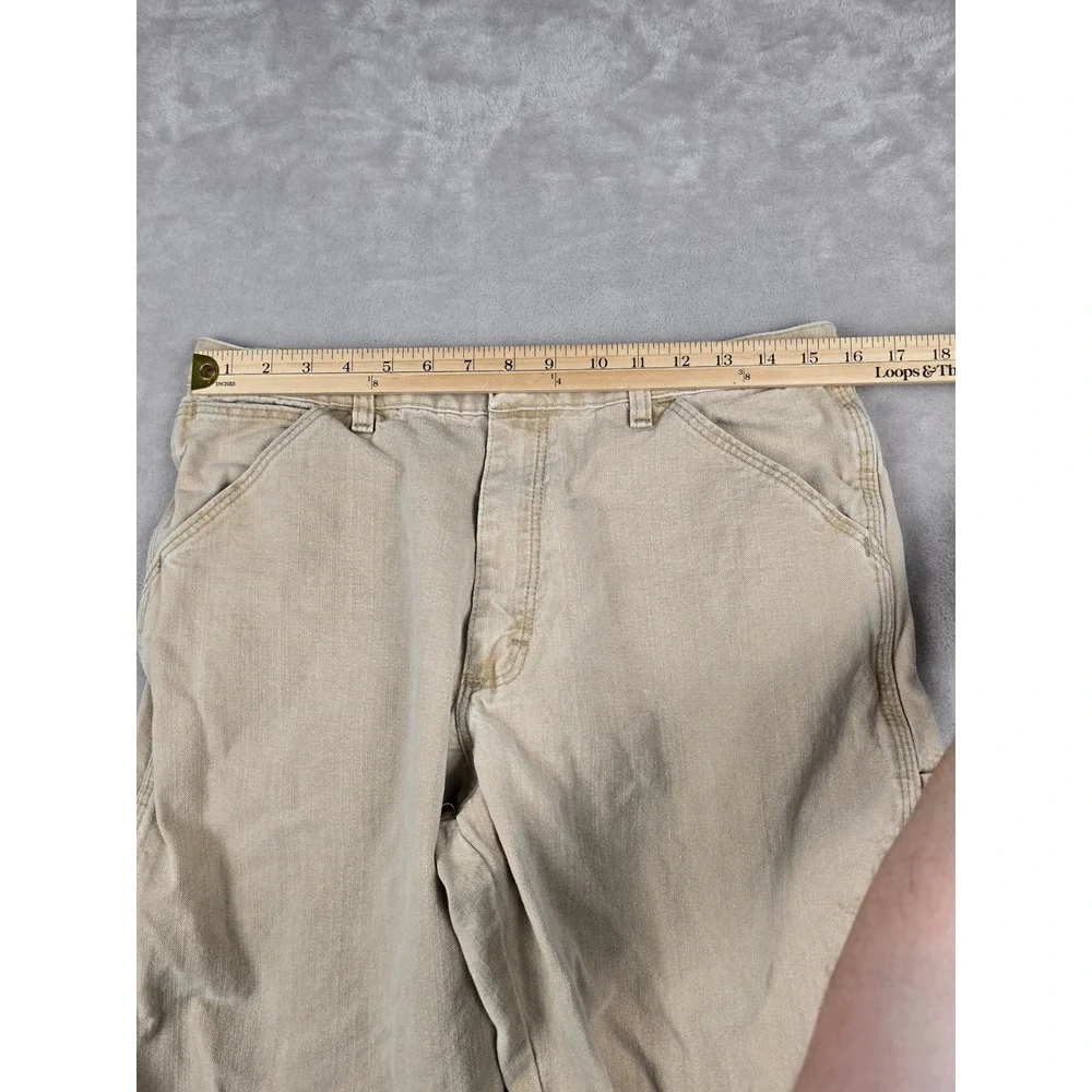 Wrangler Carpenter Pants Mens 32x32 Fit 31x31 Tan Hero Originals Workwear‎ *Read